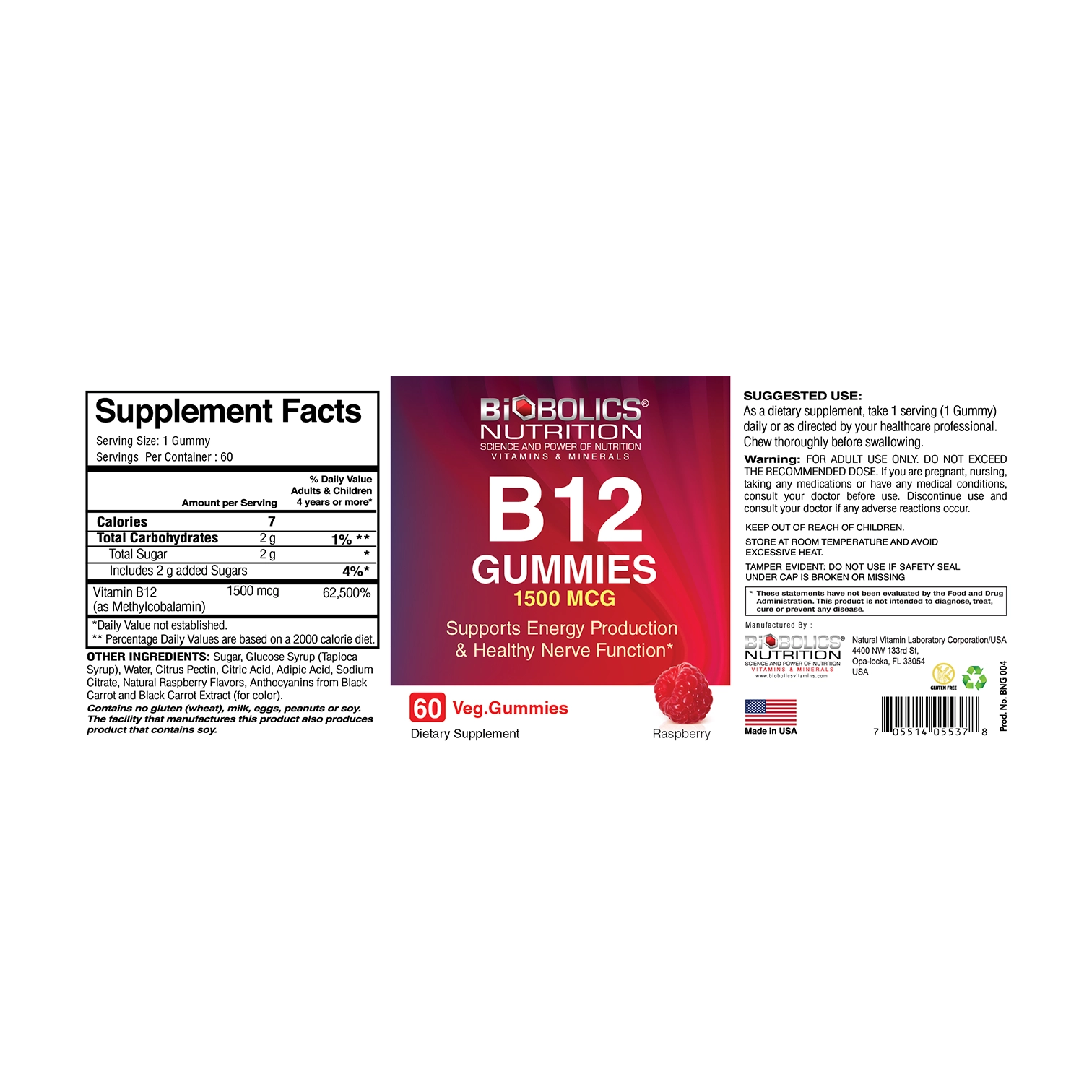 B12 Gummies Raspberry thumbnail 3
