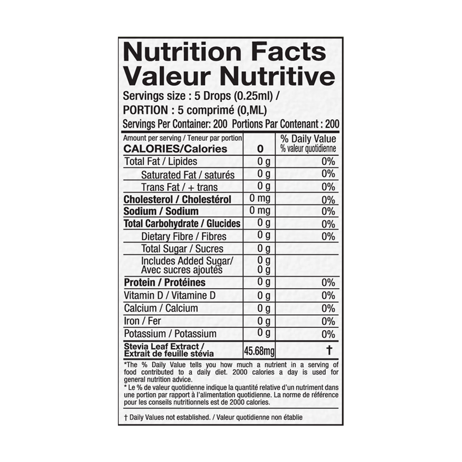 Stevia Liquid Drops (50ml) thumbnail 6