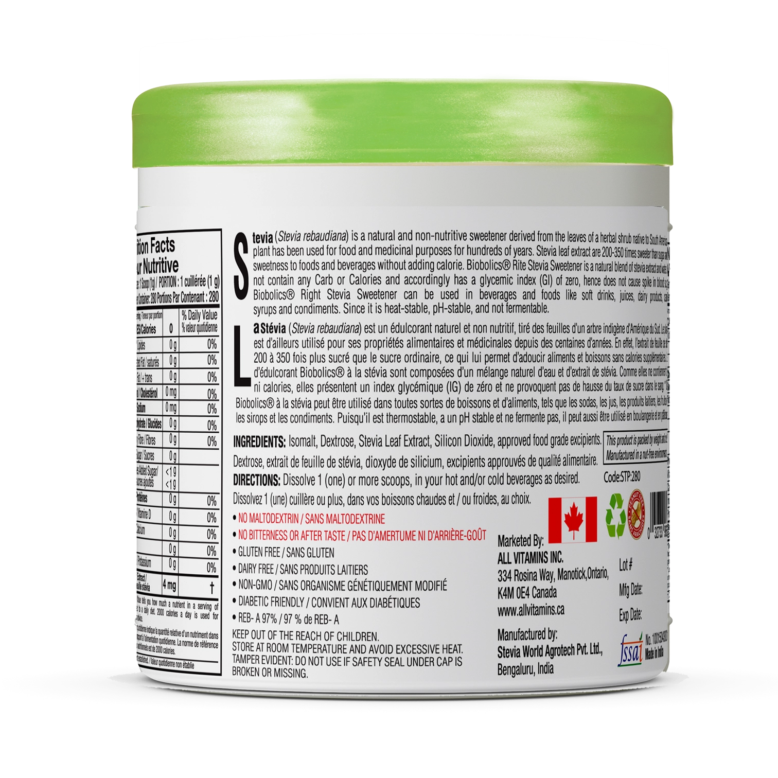 Stevia Powder (9.8 oz) thumbnail 3