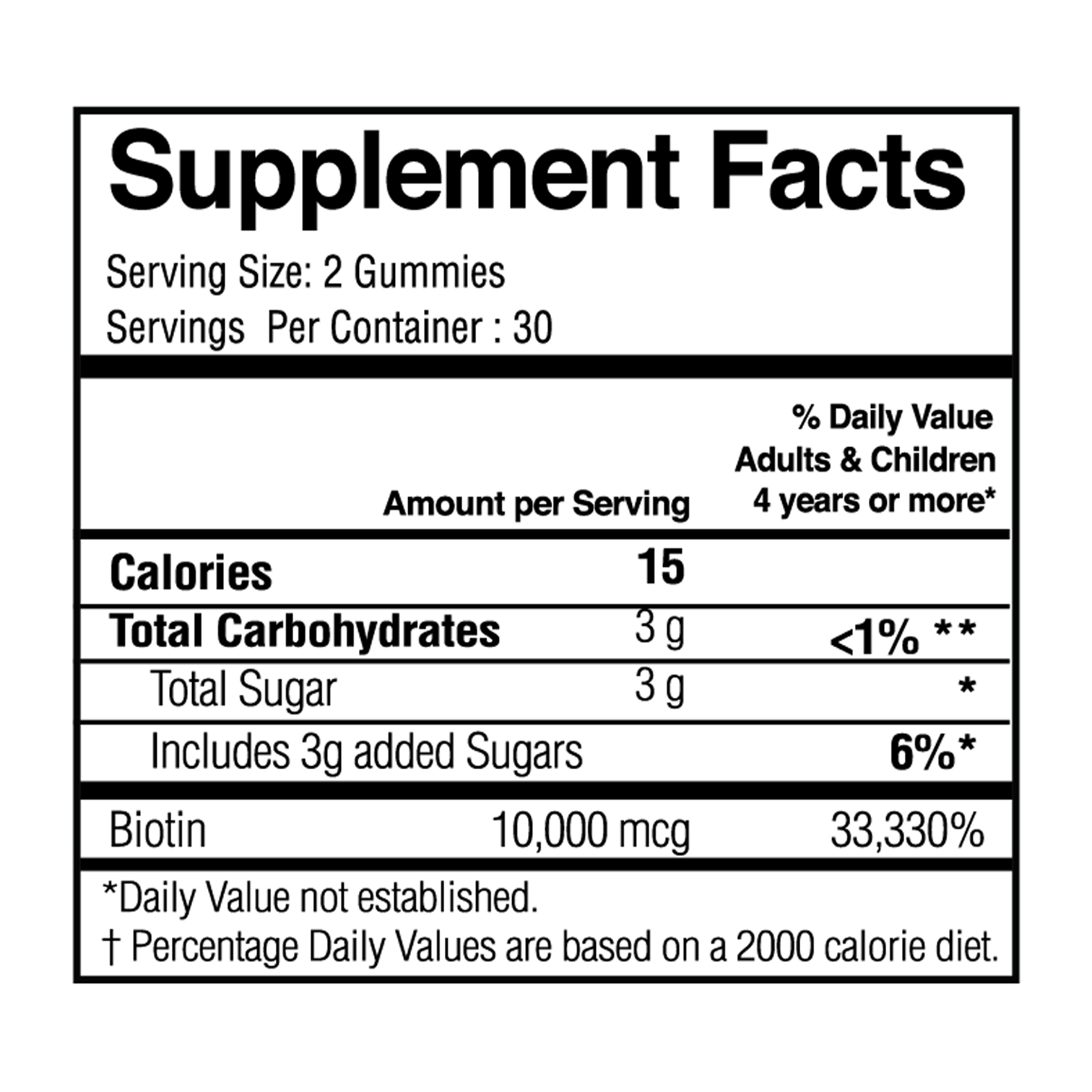 Biotin Gummies 10000 mcg thumbnail 2