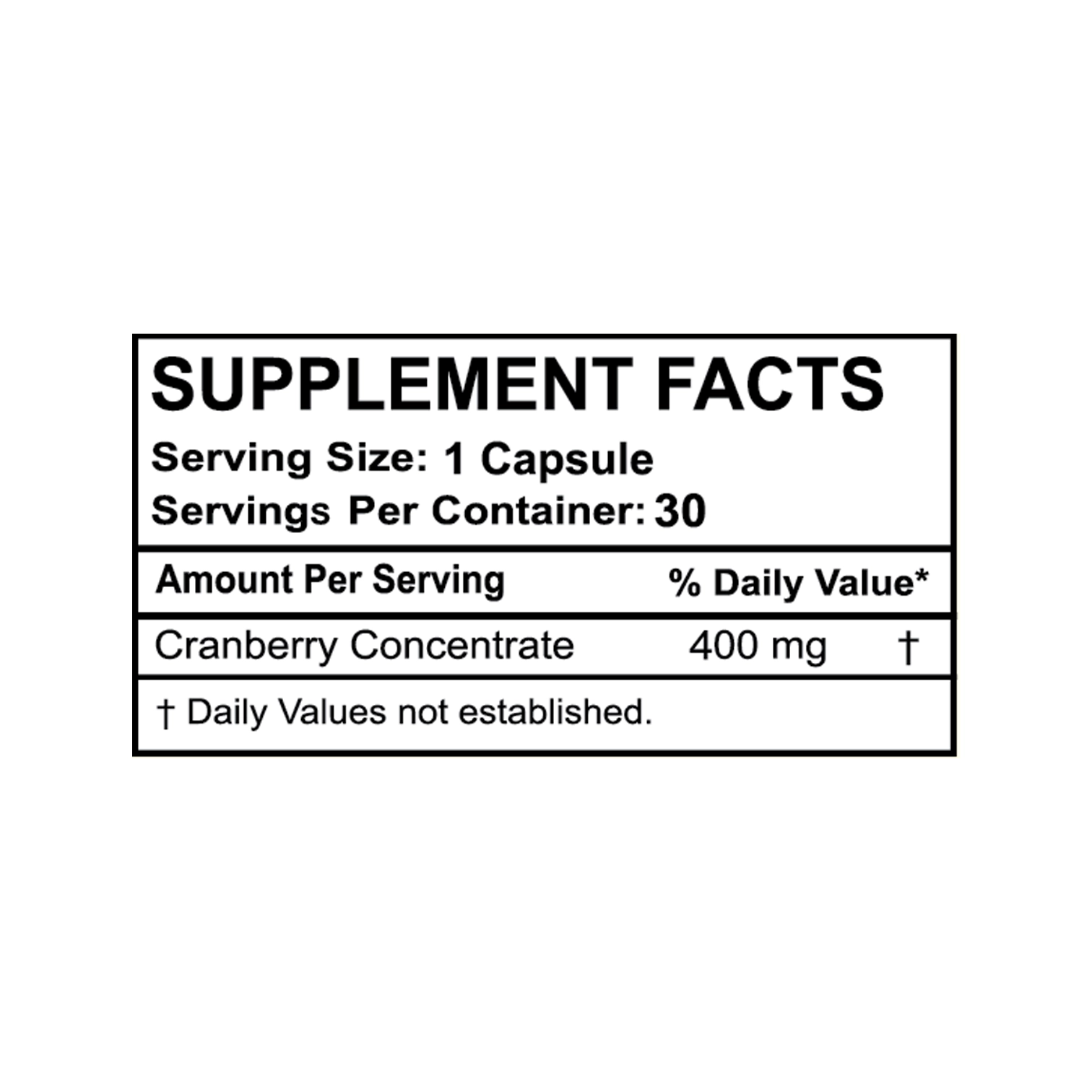 Cranberry Concentrate 400 mg thumbnail 2