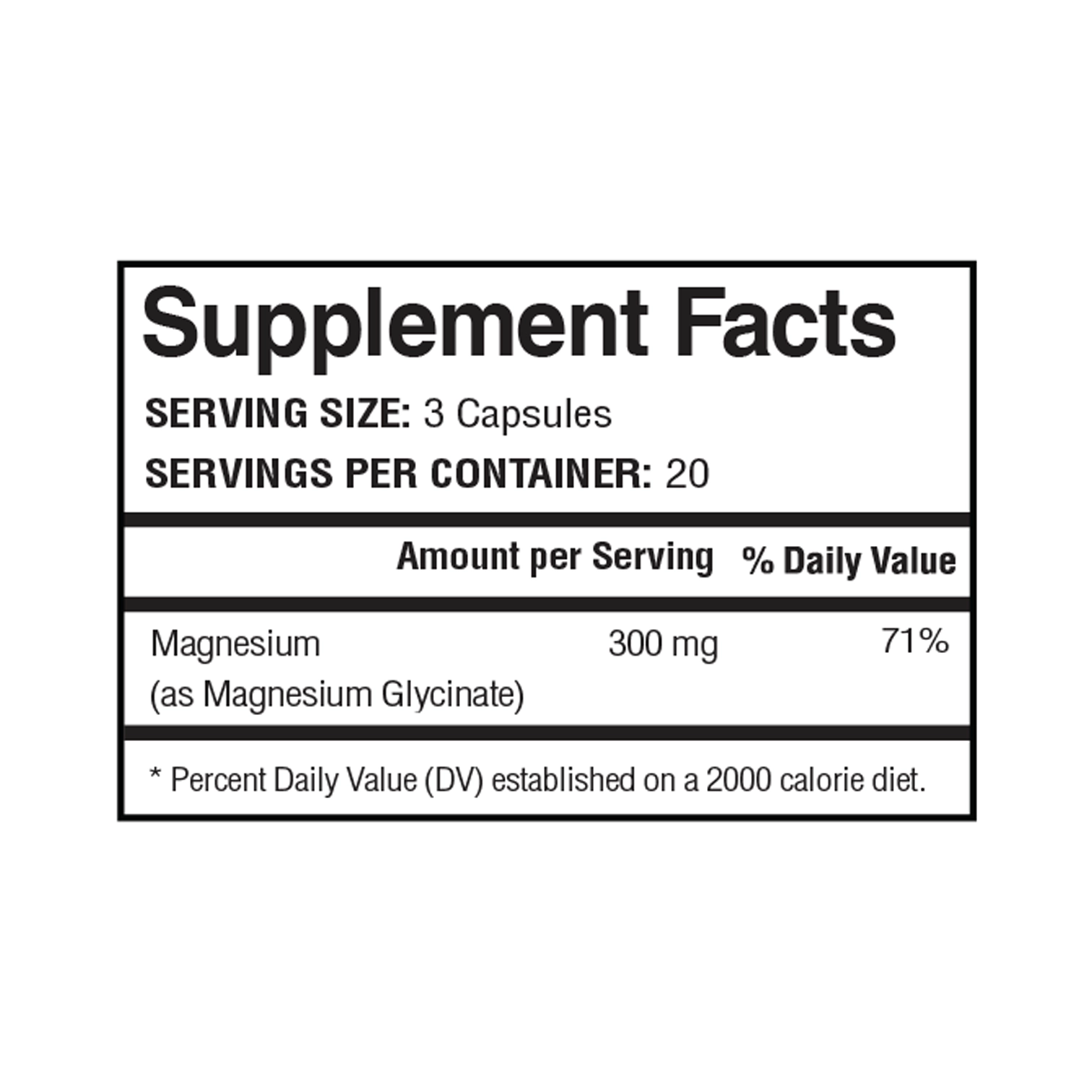 Magnesium Glycinate 300 mg thumbnail 2